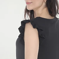 White Mark Maternity Womens Crew Neck Short Sleeve Shift Dress