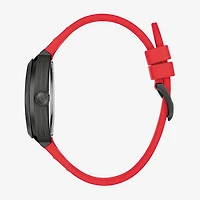 Bulova Maquina Mens Automatic Red Strap Watch 98a341