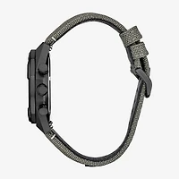 Citizen Nighthawk Sport Casual Mens Chronograph Gray Strap Watch Ca0897-04h