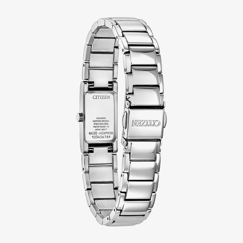 Citizen Axiom Womens Silver Tone Stainless Steel Bracelet Watch Eg7051-51a