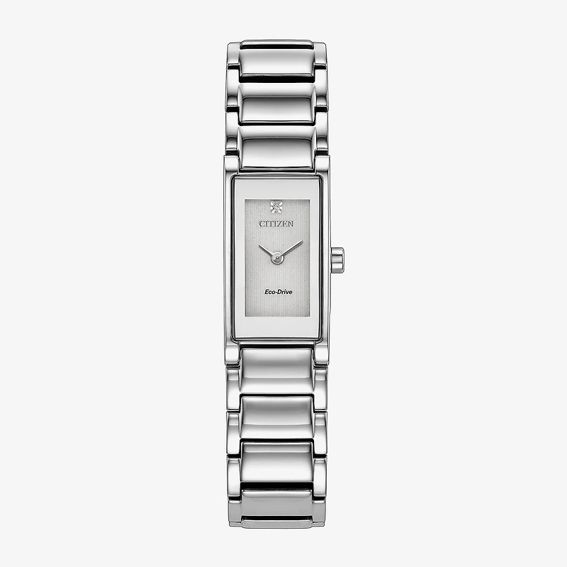 Citizen Axiom Womens Silver Tone Stainless Steel Bracelet Watch Eg7051-51a