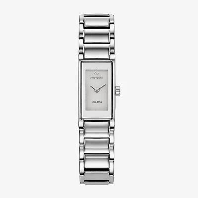 Citizen Axiom Womens Silver Tone Stainless Steel Bracelet Watch Eg7051-51a