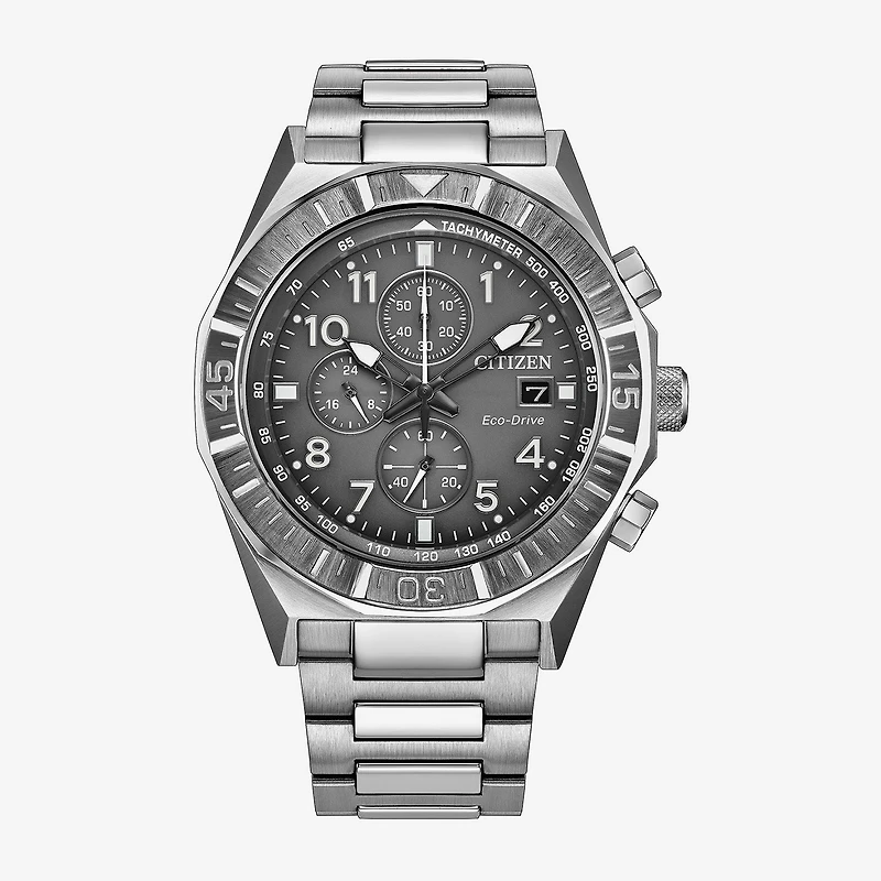 Citizen Nighthawk Sport Casual Mens Silver Tone Stainless Steel Bracelet Watch Ca0890-54h