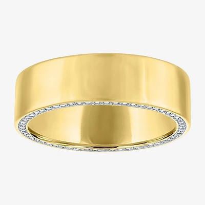 Bridal Addiction (E-F / Vs1-Vs2) Womens 1/ CT. T.W. Lab Grown White Diamond 14K Gold Wedding Band