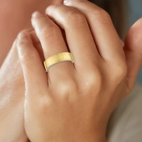 Bridal Addiction (E-F / Vs1-Vs2) Womens 6MM 1/2 CT. T.W. Lab Grown White Diamond 14K Gold Wedding Band