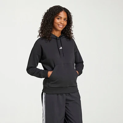 adidas Womens Long Sleeve Fleece Zipper Hoodie