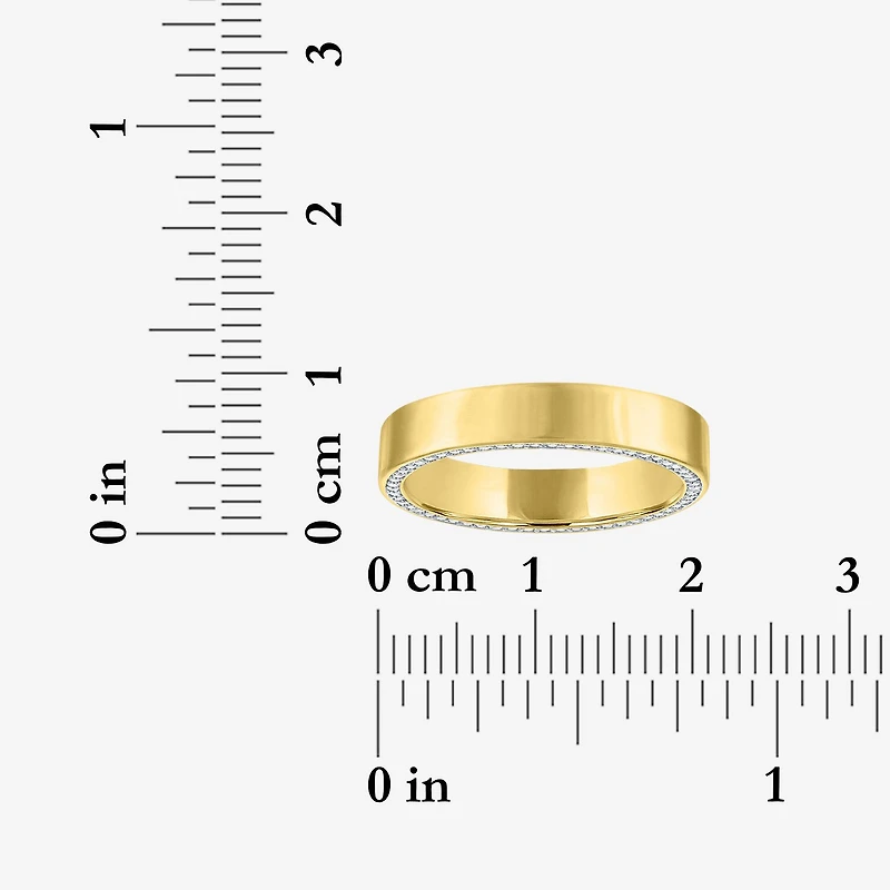 Bridal Addiction (E-F / Vs1-Vs2) Womens 4MM 1/2 CT. T.W. Lab Grown White Diamond 14K Gold Wedding Band