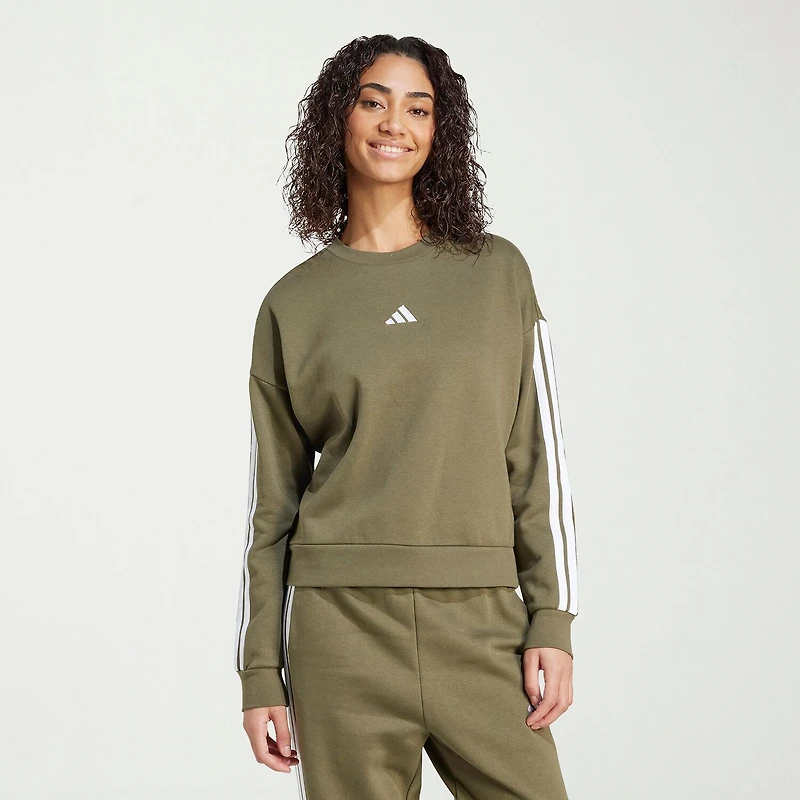 adidas Womens Crew Neck Long Sleeve Sweatshirt