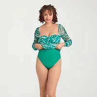 S3 Apparel Shapewear Womens Sweetheart Neck Long Sleeve Fitted Leopard Bodycon Dress