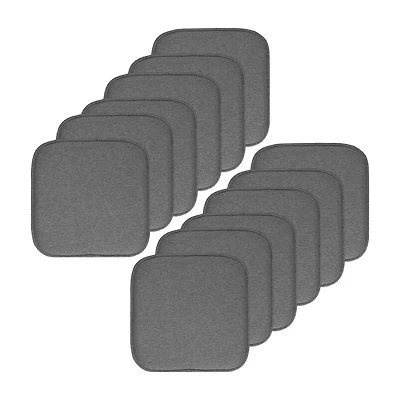 Sweet Home Collection™ Charlotte Jacquard Memory Foam No Slip Back 16" x Chair Pad Cushion