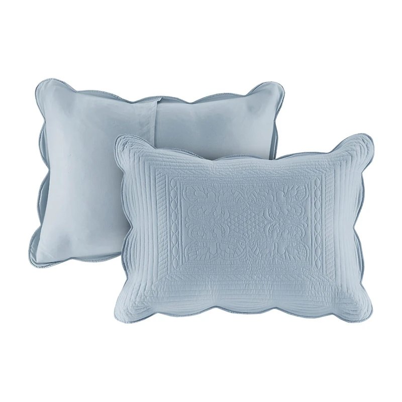 Madison Park Marino 3-Pc Reversible Scalloped Edge Quilt Set