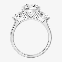 Love Lives Forever (F / Si1-Si2) Womens 4 CT. T.W. Lab Grown White Diamond 10K Gold Round 3-Stone Engagement Ring