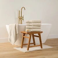Casual Comfort Essential 4-Piece 100% Cotton Ultra Soft Bath Towel Set