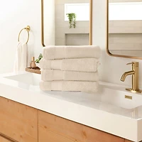 Casual Comfort Essential 4-Piece 100% Cotton Ultra Soft Bath Towel Set