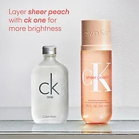 Calvin Klein Ck Sheer Peach Hair & Body Perfume Mist, 7.9 Oz