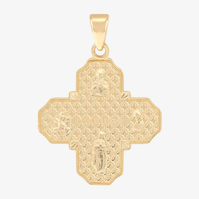 Cross Mens 14K Gold Cross Pendant