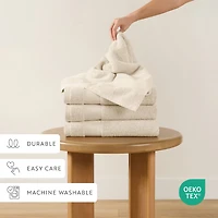 Casual Comfort Essential 4-Piece 100% Cotton Ultra Soft Bath Towel Set