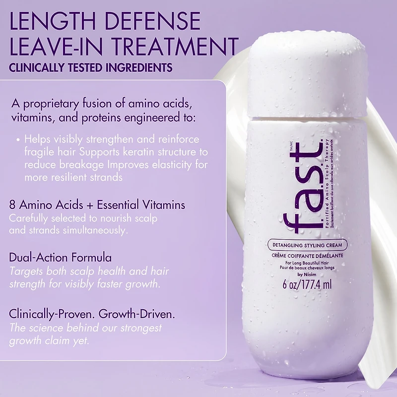 F.A.S.T™ Detangling Styling Cream 3 Oz Hair Cream 6 oz