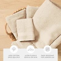 Casual Comfort Essential 4-Piece 100% Cotton Ultra Soft Bath Towel Set