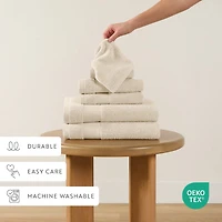 Casual Comfort Essential 6-Piece 100% Cotton Ultra Soft Bath Towel Sets