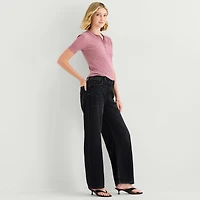 a.n.a Womens Low Rise Loose Fit Jean