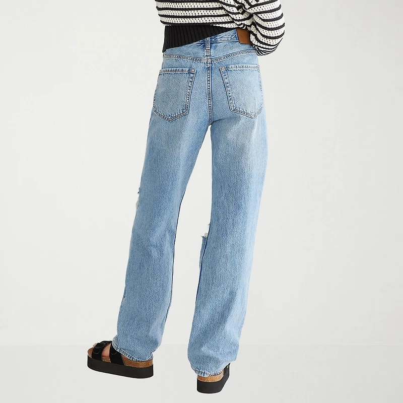 AEROPOSTALE Womens Juniors Short High Rise Baggy Fit Jean