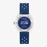 Bulova Snorkel Mens Blue Strap Watch 98b474