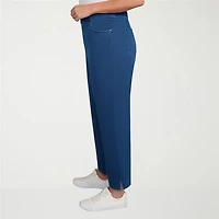 Alfred Dunner Inidigo Girls Womens Mid Rise Straight Leg Jean