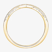 (F / Vs2) Womens 6MM 1/4 CT. T.W. Lab Grown White Diamond 10K Gold Wedding Band