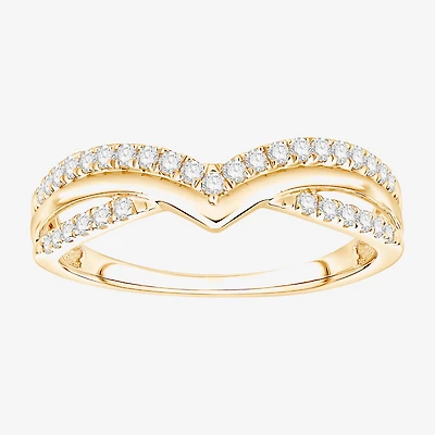 (F / Vs2) Womens 6MM 1/4 CT. T.W. Lab Grown White Diamond 10K Gold Wedding Band