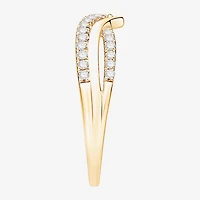 (F / Vs2) Womens 6MM 1/4 CT. T.W. Lab Grown White Diamond 10K Gold Wedding Band
