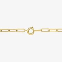 Womens Gemstone 14K Gold Over Brass 18 Inch Link Chain Necklace