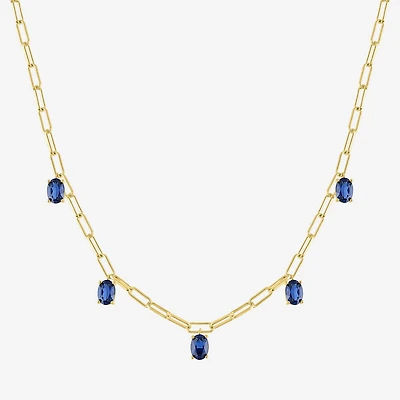 Womens 14K Gold Over Brass 18 Inch Link Chain Necklace