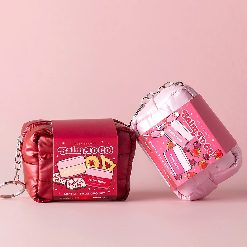 NCLA Beauty Mini Sparkling Rose And Frosted Berries Lip Balms To Go