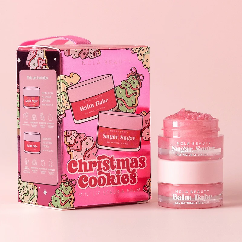 NCLA Beauty Christmas Cookies Mini Lip Scrubs And Balm Ornament