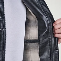 Levi's® Mens Midweight Faux Leather Trucker Jacket