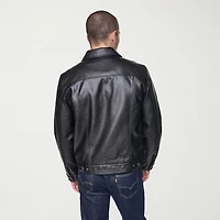 Levi's® Mens Midweight Faux Leather Trucker Jacket