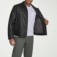Levi's® Mens Faux Leather Midweight Trucker Jacket