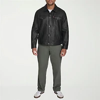 Levi's® Mens Faux Leather Midweight Trucker Jacket