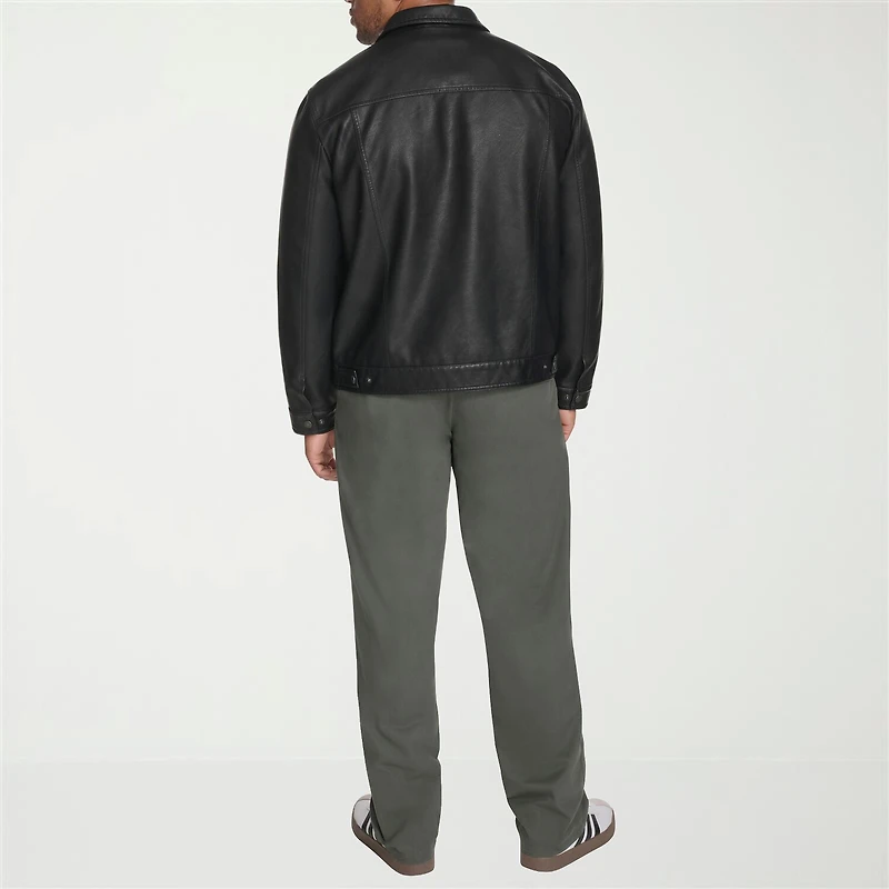 Levi's® Mens Faux Leather Midweight Trucker Jacket
