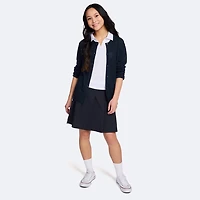 IZOD Womens Jewel Neck Long Sleeve Button Juniors Cardigan