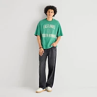 Arizona Mens Crew Neck Short Sleeve Boxy Fit Graphic T-Shirt