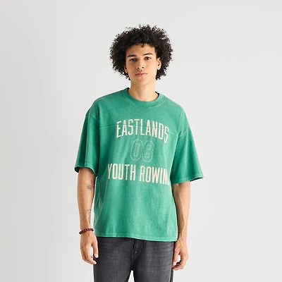 Arizona Mens Crew Neck Short Sleeve Boxy Fit Graphic T-Shirt
