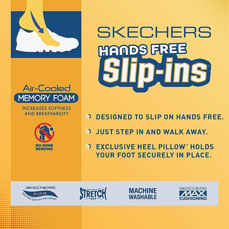 Skechers Hands Free Slip-Ins Breathe-Easy Knitty Waves Womens Almond Closed Toe Slip-On Shoe