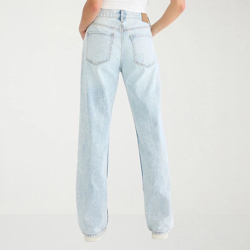 AEROPOSTALE Womens Juniors Short High Rise Baggy Fit Jean