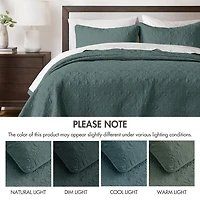 Madison Park Mansfield Antimicrobial Treated Reversible Quilt Set