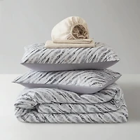 Madison Park Essentials Harlow Abstract Stripe Print With Sheet Set Comforter