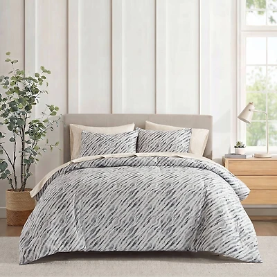 Madison Park Essentials Harlow Abstract Stripe Print With Sheet Set Comforter