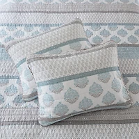 INK+IVY Surya Block Print Cotton 3-pc. Reversible Quilt Set