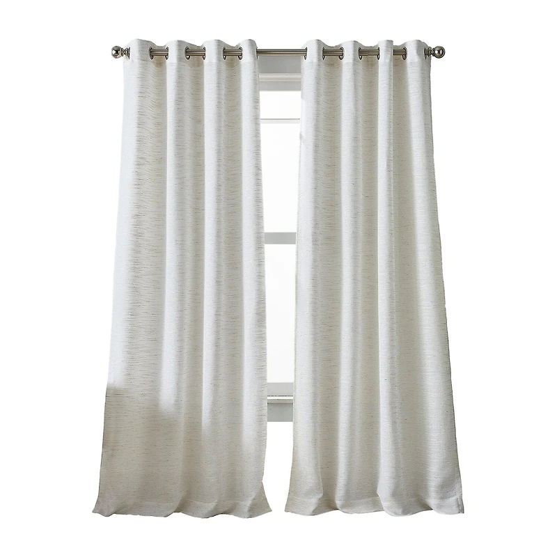 Martha Stewart Harmony Grommet Top Sheer Single Curtain Panel